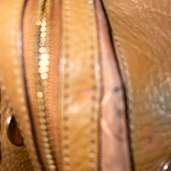 Tory Burch Marion Swingpack Leather Bag whipped stitch chain TB Dust bag EUC - Picture 17 of 17